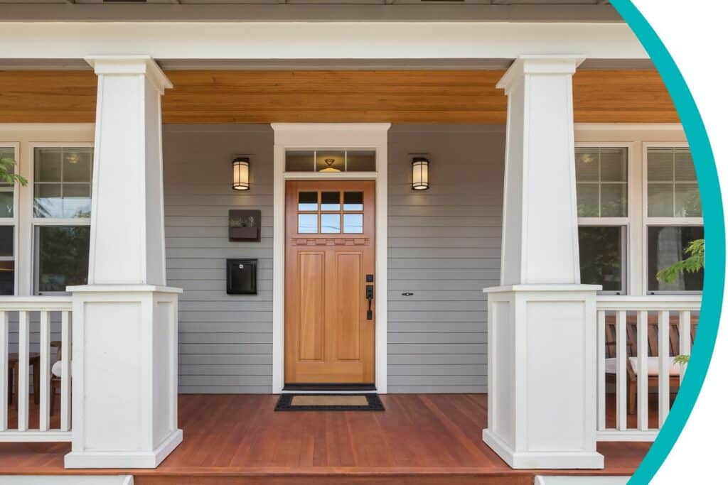 a custom residential door installation for a front door of a home in Columbus, OH